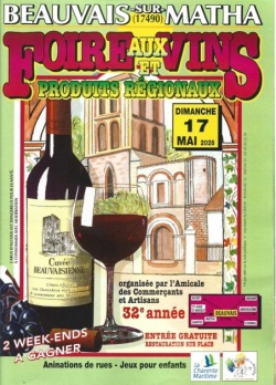 FOIRE AUX VINS DE BEAUVAIS SUR MATHA  17490 en CHARENTE MARITIME